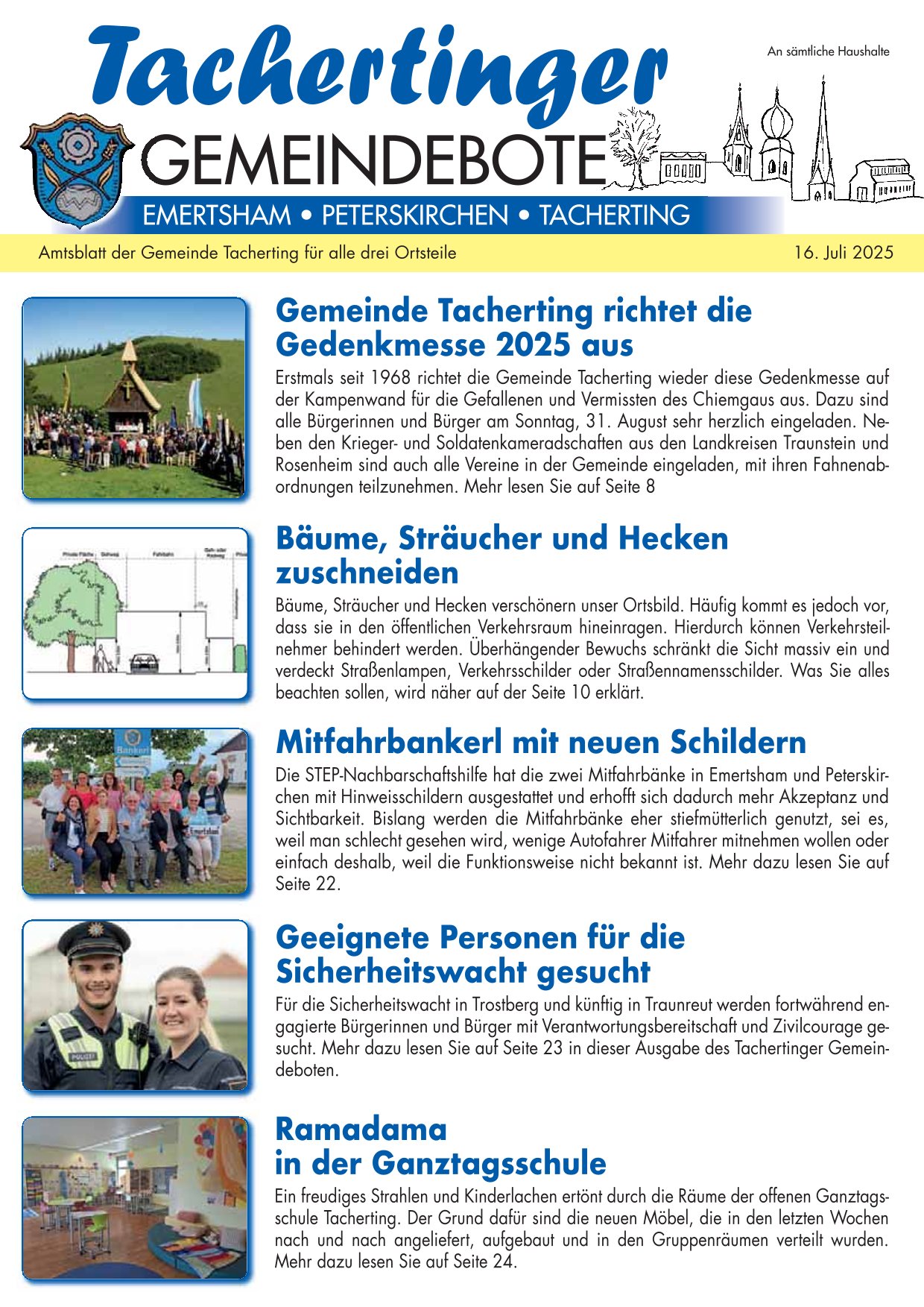Gemeindebote Juli 2025