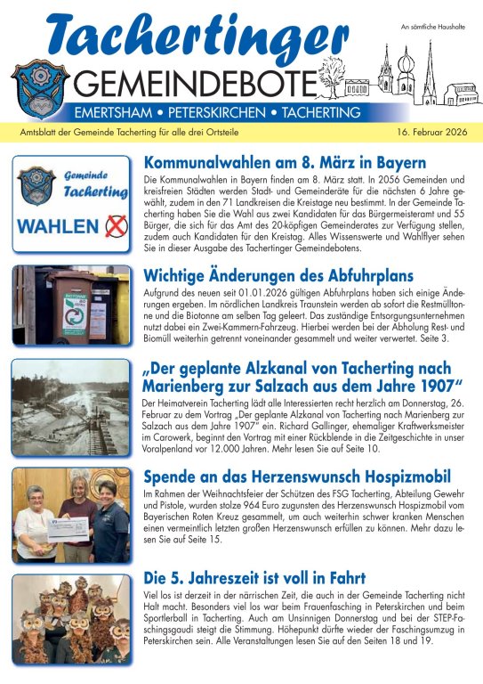 Gemeindebote Februar 2026